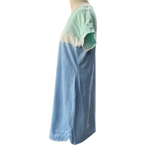 Talbots CAP SLEEVE DRESS - TIE-DYE T shirt dress size small - Picture 3 of 9
